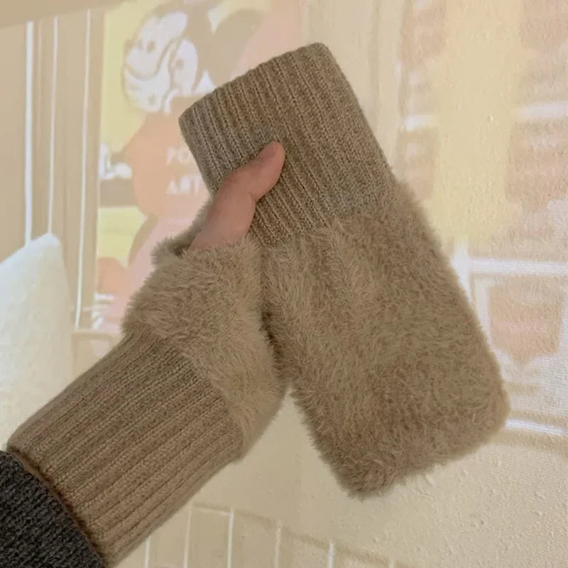 CozyTouch™ | Zachte Winter Halfvinger Handschoenen Dames