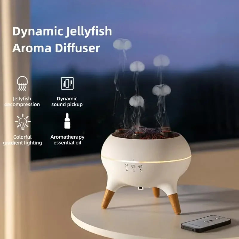 OceanBreeze | Kwallen Luchtbevochtiger & Diffuser Verfrissende mist met hypnotiserend LED-effect.
