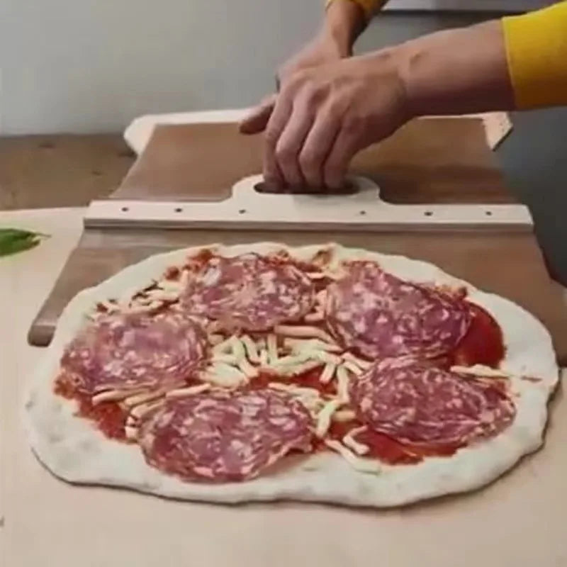 WoodServe | Houten Pizza Schep Makkelijk serveren zonder plakken