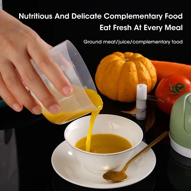 ChopEasy | Elektrische Mini Food Chopper Snel, stil en handig in gebruik.