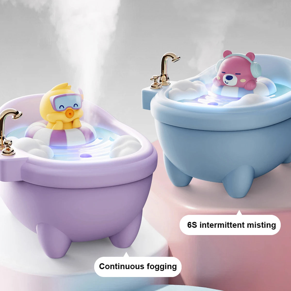 MiniBath Mist Maker | Luchtbevochtiger in een uniek badkuipdesign.