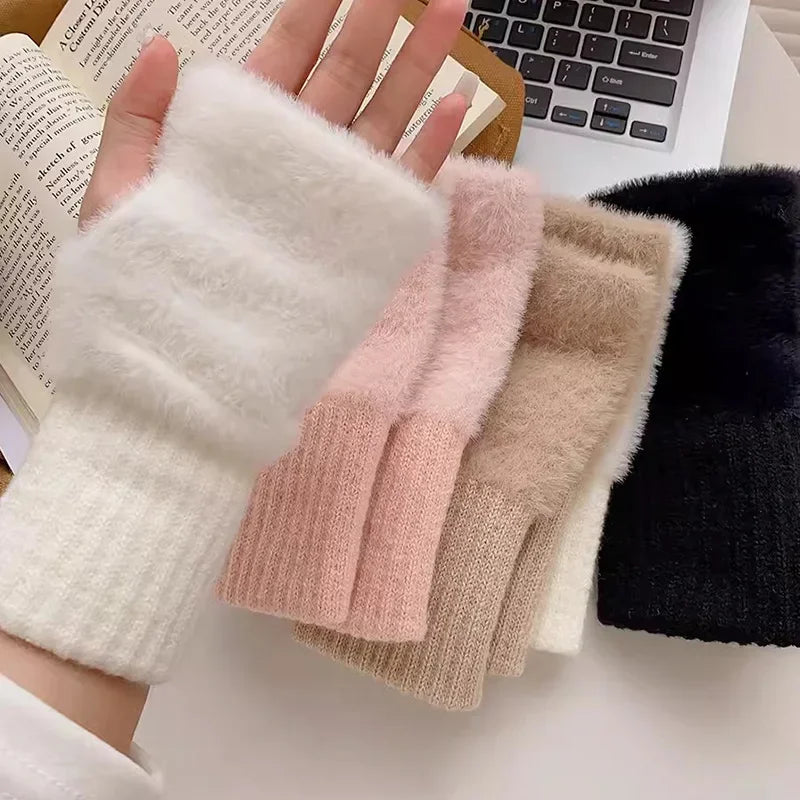 CozyTouch™ | Zachte Winter Halfvinger Handschoenen Dames