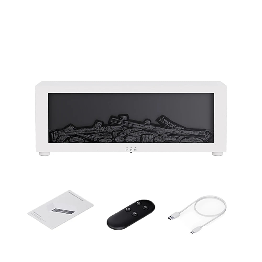 FlameMist | Luchtbevochtiger & Aroma Diffuser Realistisch vlam-effect met LED en afstandsbediening