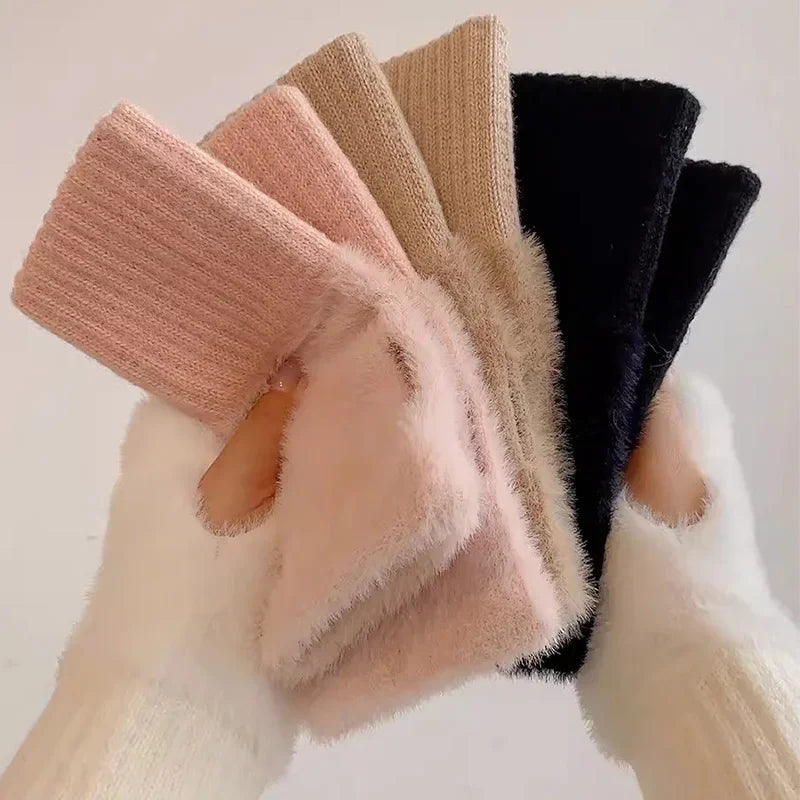 CozyTouch™ | Zachte Winter Halfvinger Handschoenen Dames