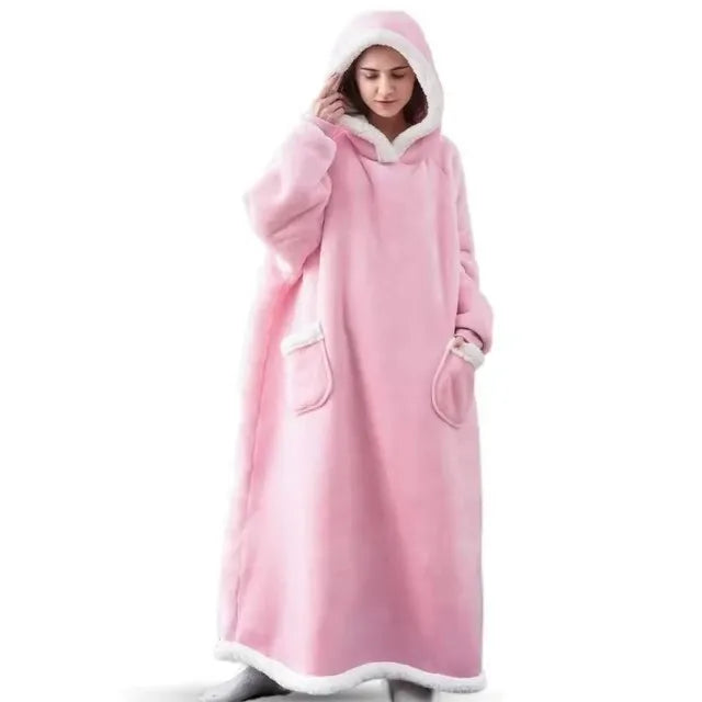 CozyHood | Extra Lange Hoodie Deken Oversized comfort voor dames en heren