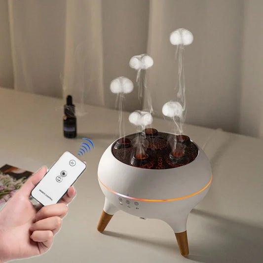 OceanBreeze | Kwallen Luchtbevochtiger & Diffuser Verfrissende mist met hypnotiserend LED-effect.
