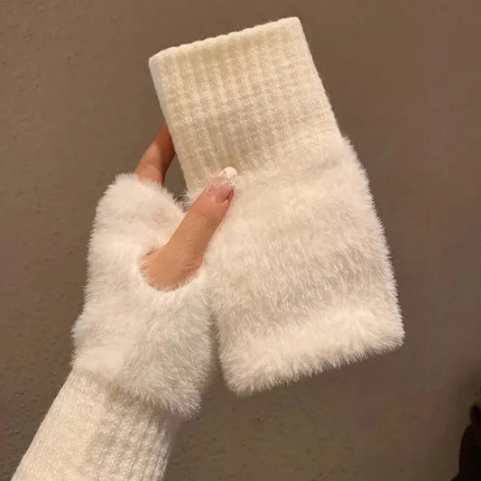 CozyTouch™ | Zachte Winter Halfvinger Handschoenen Dames