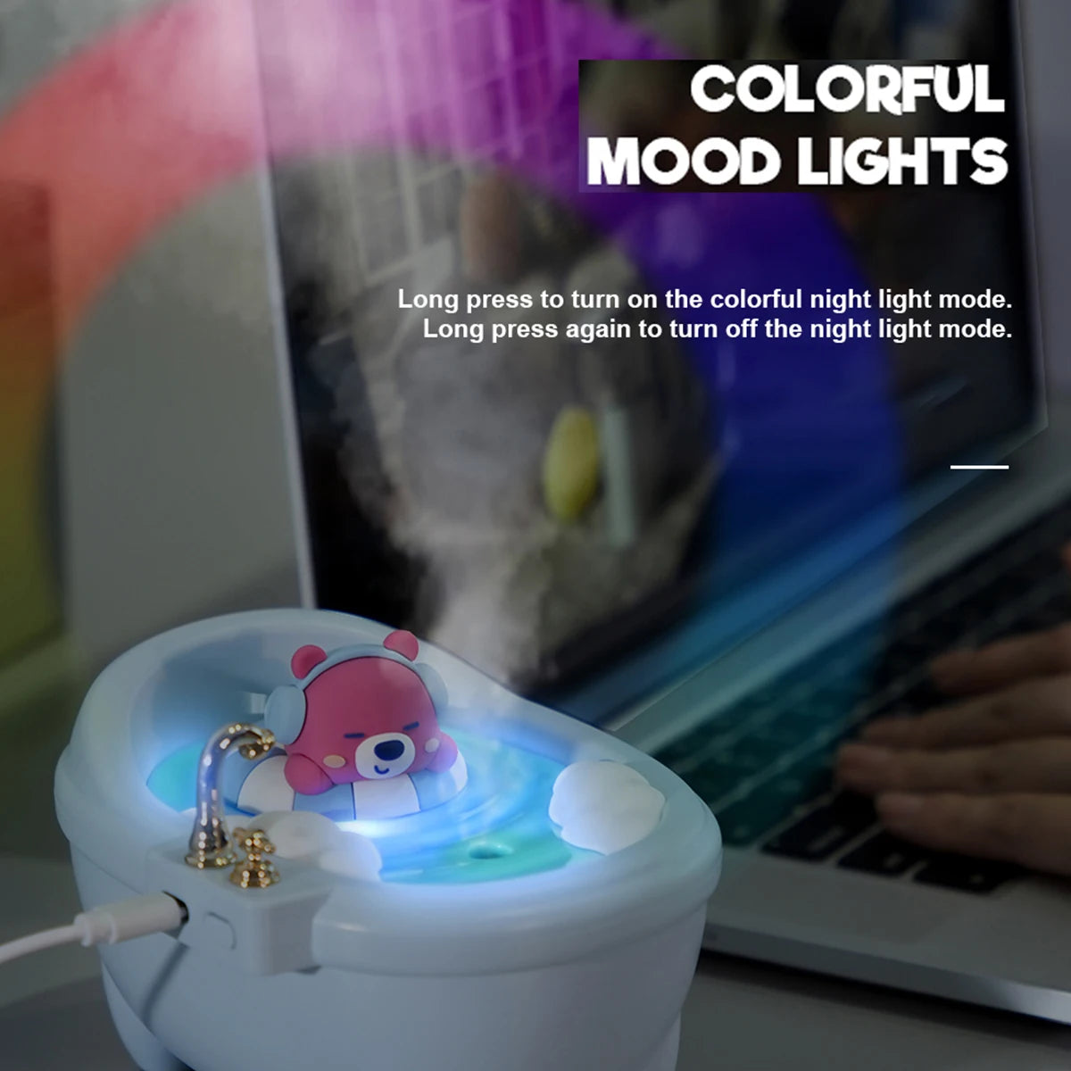 MiniBath Mist Maker | Luchtbevochtiger in een uniek badkuipdesign.