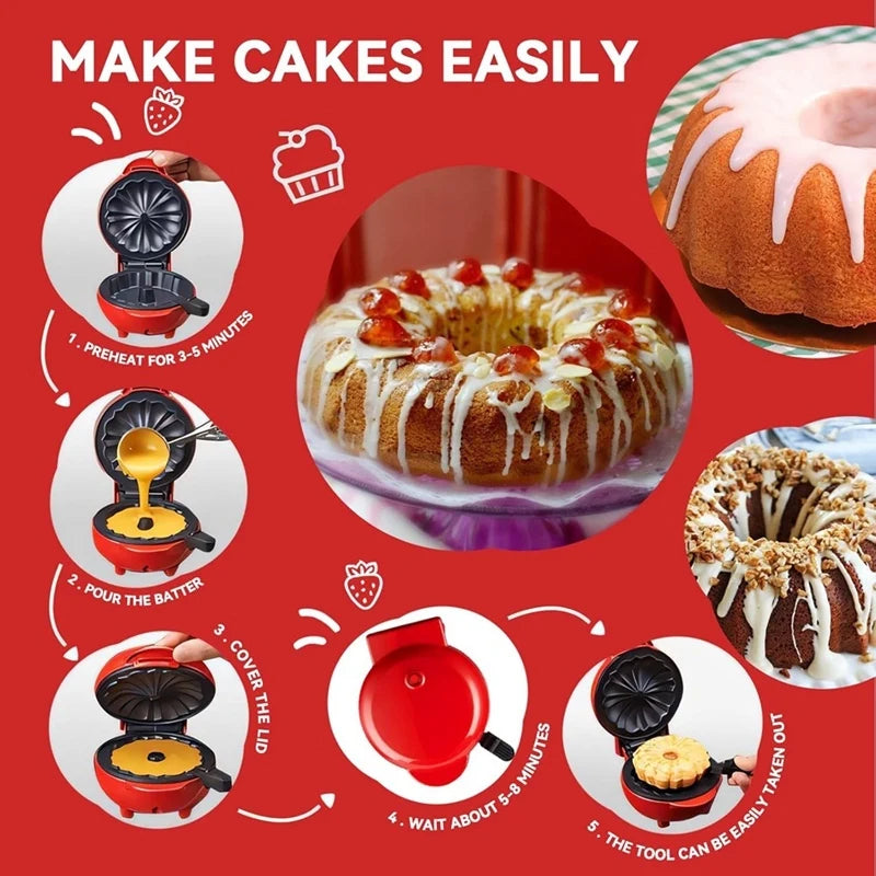 HappyBites | Mini Cake Maker Voor luchtige cakejes in enkele minuten