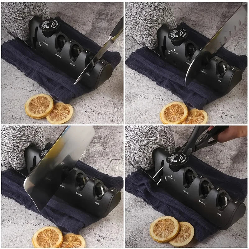 SharpMaster | Professionele Messenslijper 4-in-1 slijper voor messen én scharen