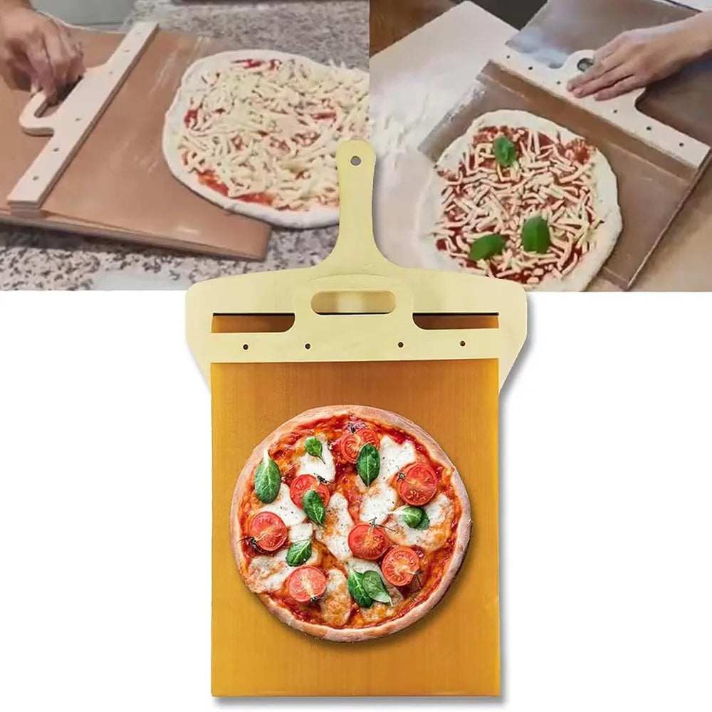 WoodServe | Houten Pizza Schep Makkelijk serveren zonder plakken