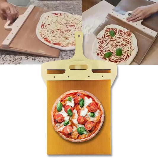 WoodServe | Houten Pizza Schep Makkelijk serveren zonder plakken