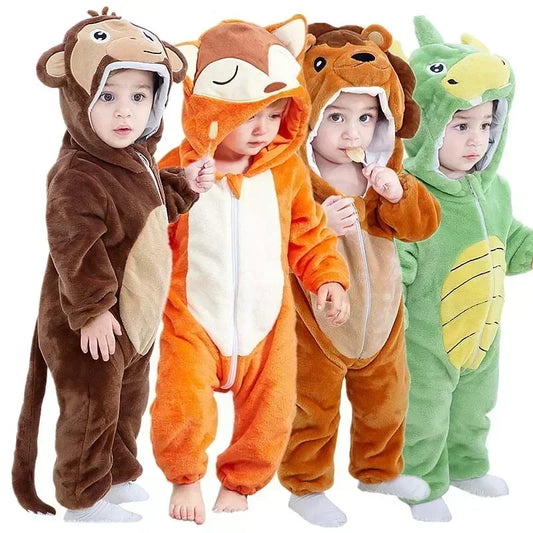 TinyPaws™ | Zachte dierenpyjama voor kleintjes