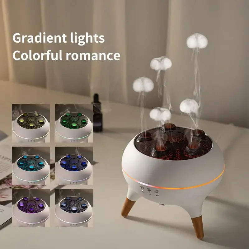 OceanBreeze | Kwallen Luchtbevochtiger & Diffuser Verfrissende mist met hypnotiserend LED-effect.
