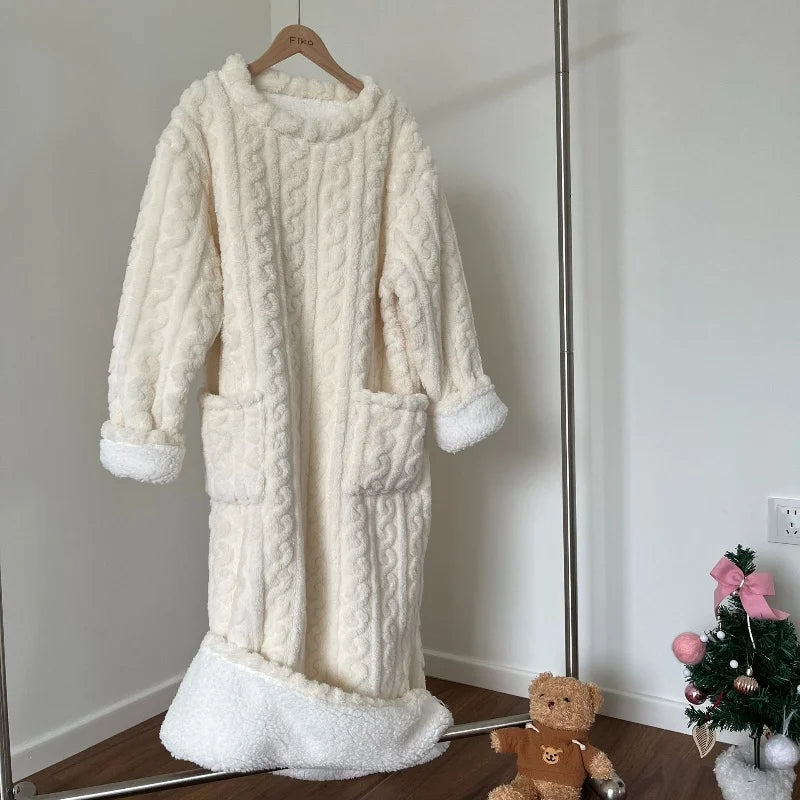 VelviDream™ | Dames Winter Pyjama van Koraalfluweel