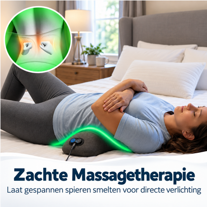 LUMVORA | 3-in-1 Rugkussen met Warmte, Massage & Tractie