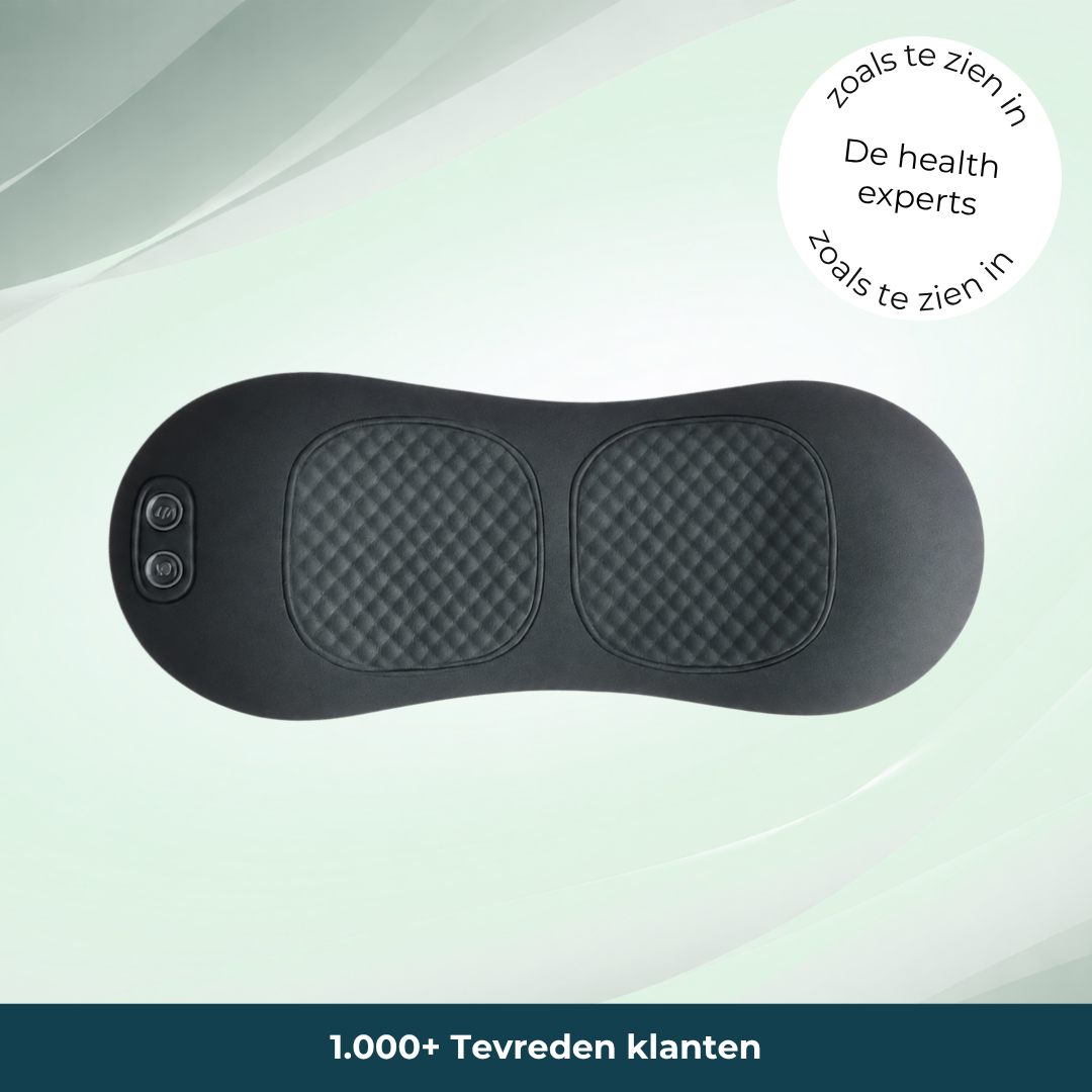 LUMVORA | 3-in-1 Rugkussen met Warmte, Massage & Tractie