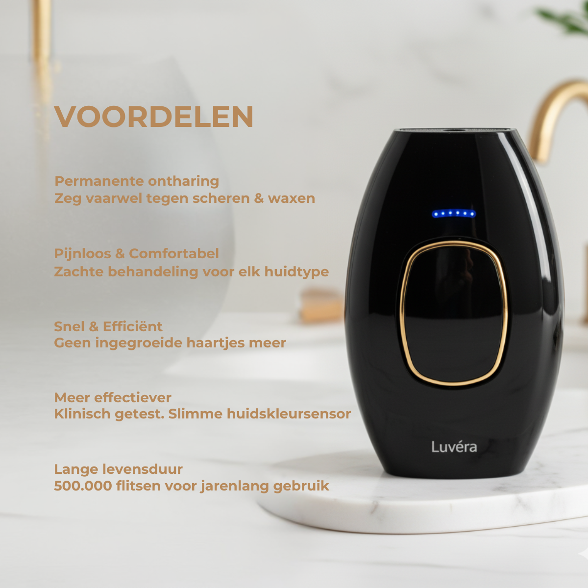 Luvera IPL | De Thuisoplossing voor Langdurige Ontharing (Voor Hem & Haar)