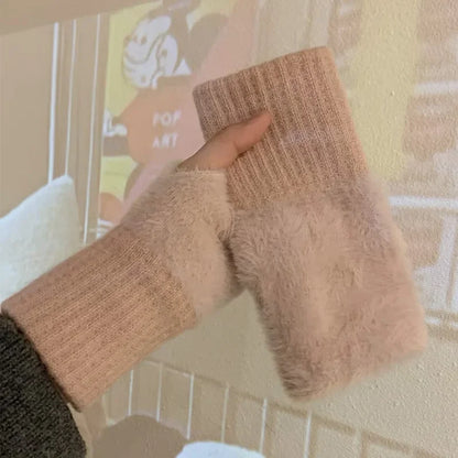 CozyTouch™ | Zachte Winter Halfvinger Handschoenen Dames