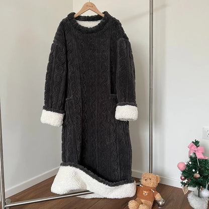 VelviDream™ | Dames Winter Pyjama van Koraalfluweel