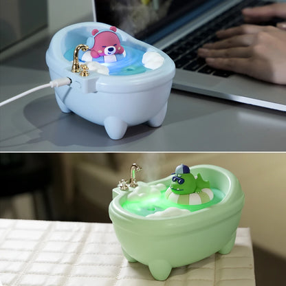 MiniBath Mist Maker | Luchtbevochtiger in een uniek badkuipdesign.