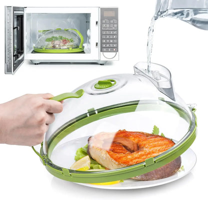 CookSafe | Magnetron Afdekdeksel Handig handvat, slim stoomventiel