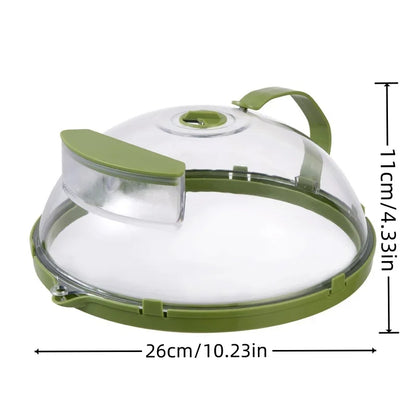 CookSafe | Magnetron Afdekdeksel Handig handvat, slim stoomventiel