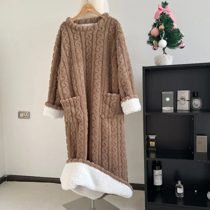 VelviDream™ | Dames Winter Pyjama van Koraalfluweel